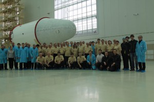 Spacecraft team at Vostochny Space Center